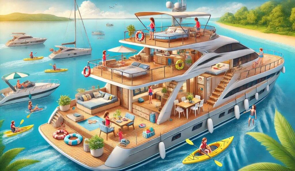 What does a family-friendly yacht look like?