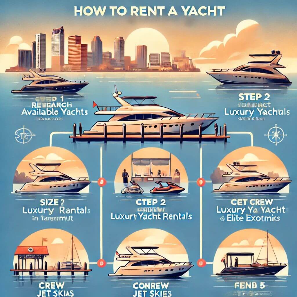 How can you rent a yacht in Tampa Bay?