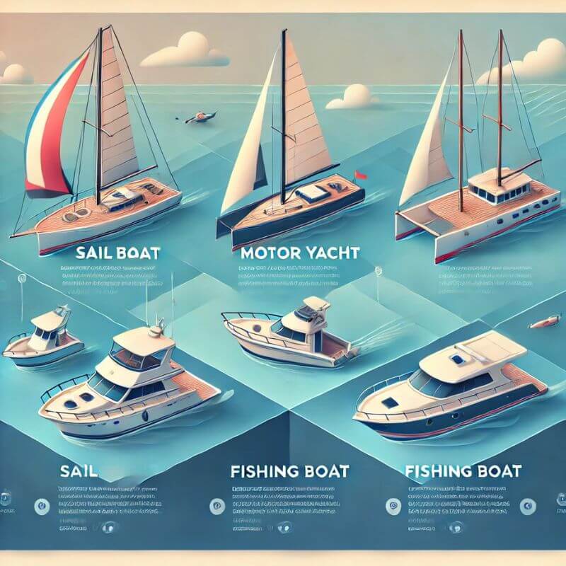 Types of Boats Available for Charter