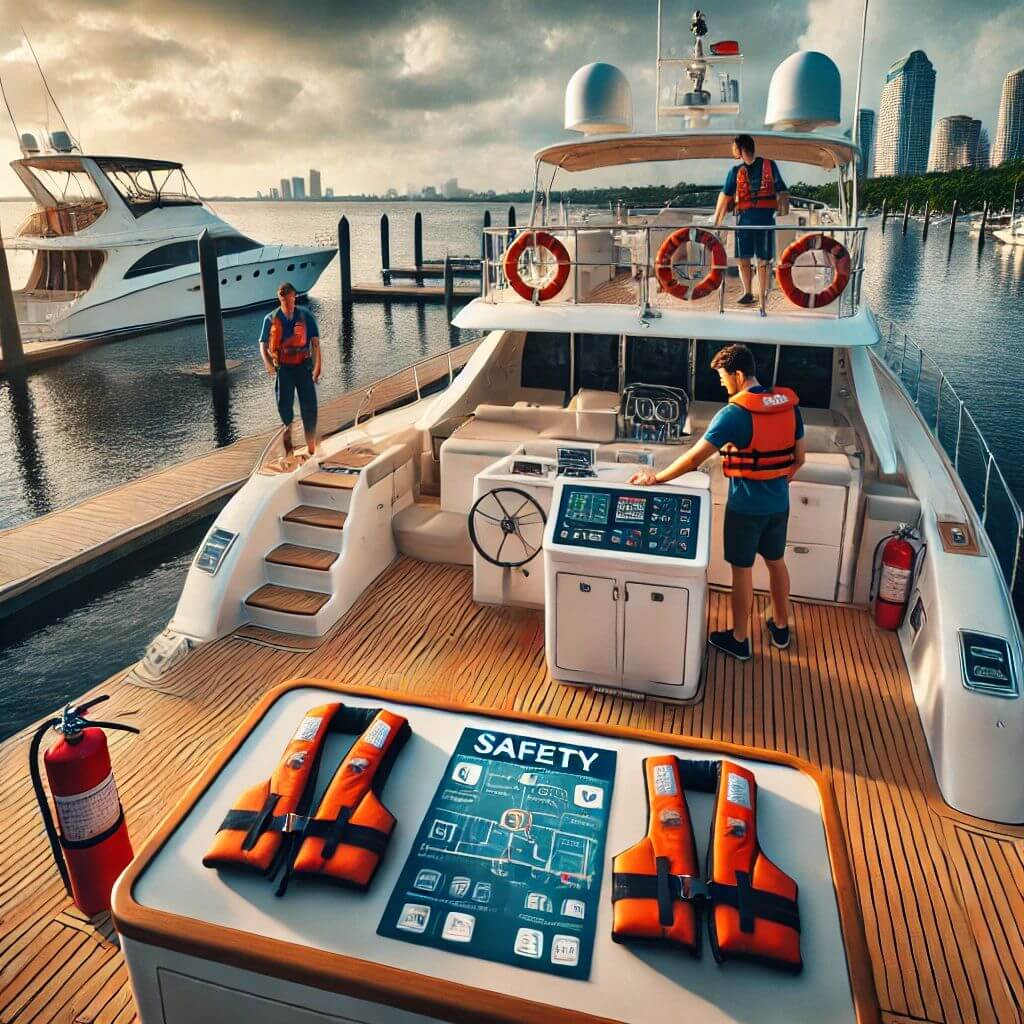 What are the safety measures for Tampa Bay yacht charters?