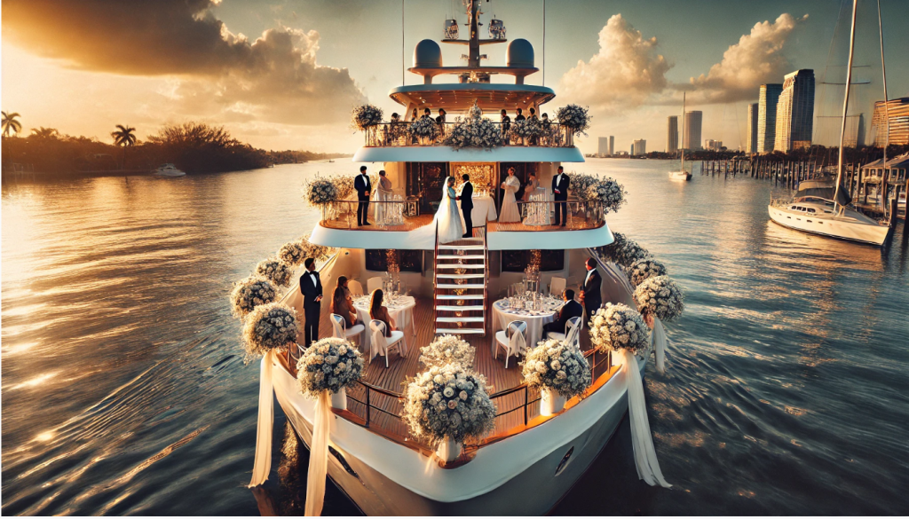 plan your wedding yacht